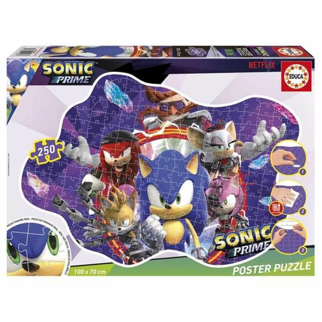 4 galvosūkių rinkinys Sonic Prime 250 Dalys