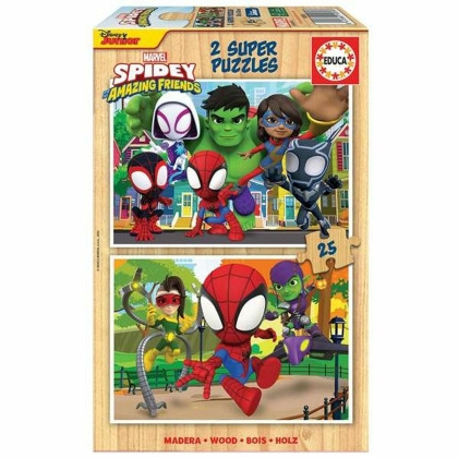 Dėlionė Educa Spidey  His Amazing Friends (2 x 25 pcs)