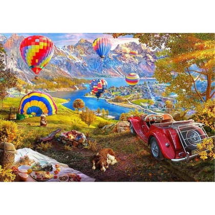 Dėlionė Educa The Valley of Hot Air Balloons 3000 Dalys