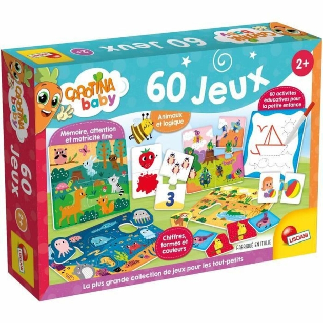 Edukacinis žaidimas Lisciani Giochi Carotina Baby 60 Jeux (FR)