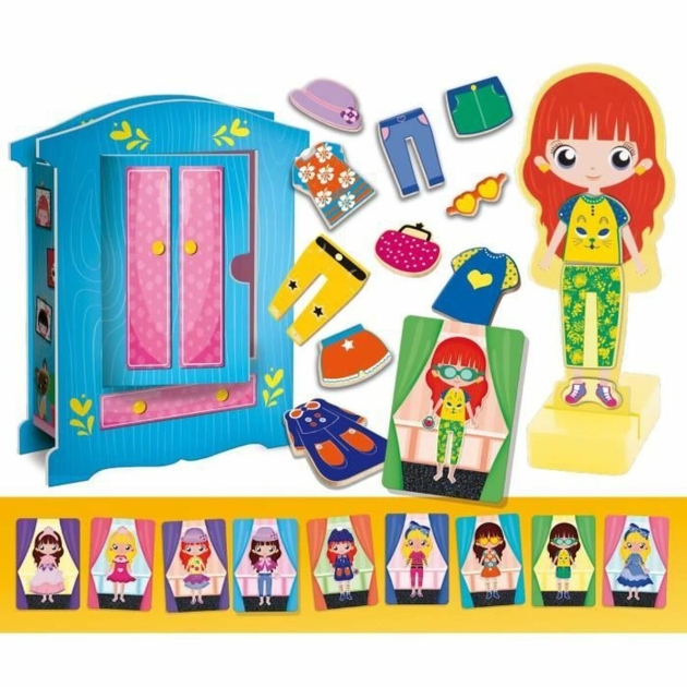 Edukacinis žaidimas Lisciani Giochi Magnetic Fashion Doll (FR)