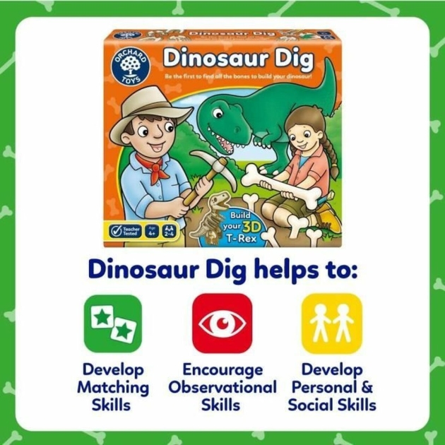 Edukacinis žaidimas Orchard Dinosaur dig (FR)