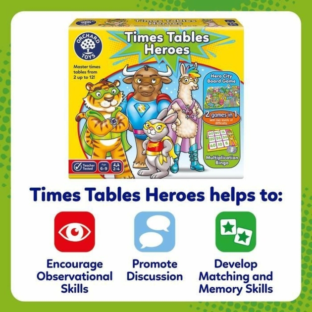 Edukacinis žaidimas Orchard Times tables Heroes (FR)