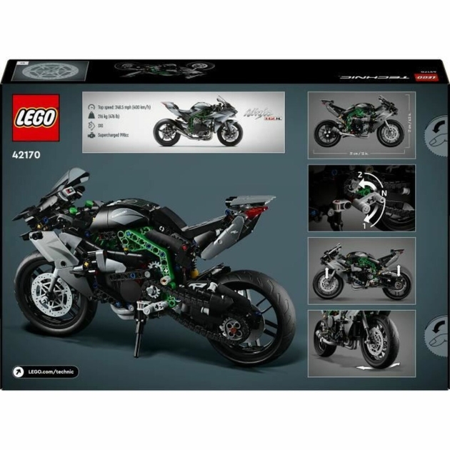 Lėlių namai Lego Technic 42170 Kawasaki Ninja H2R