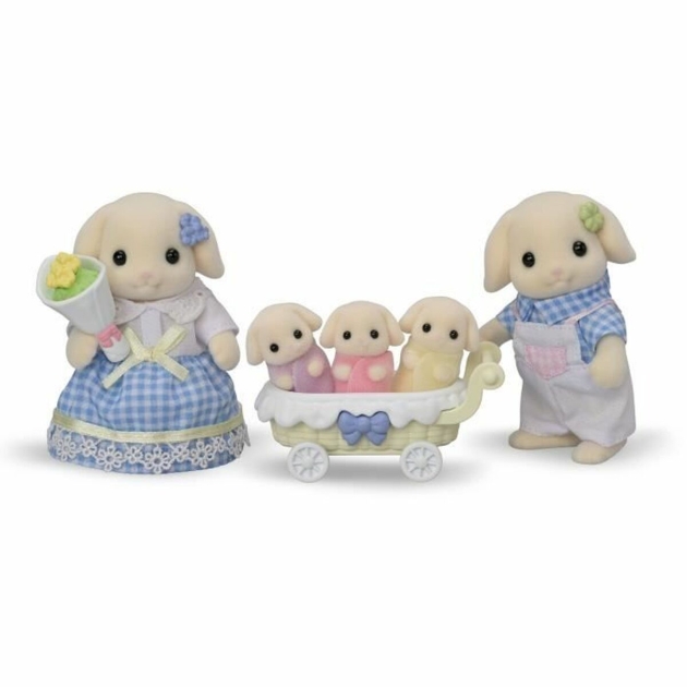 Lėlių namo priedai Sylvanian Families 5735 Flora Rabbit family