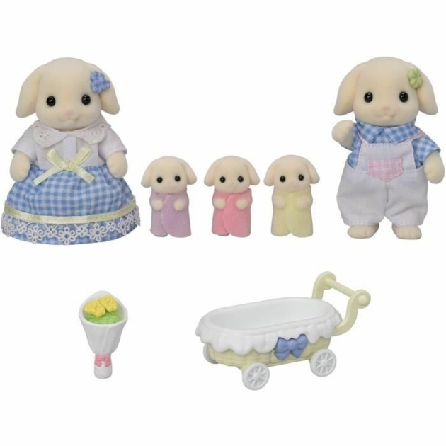 Lėlių namo priedai Sylvanian Families 5735 Flora Rabbit family