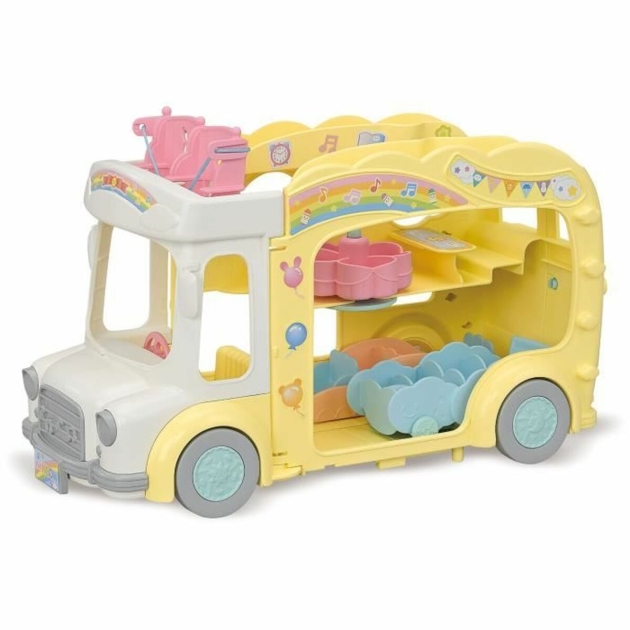 Lėlių namo priedai Sylvanian Families 5744 Rainbow Fun Nursery Bus