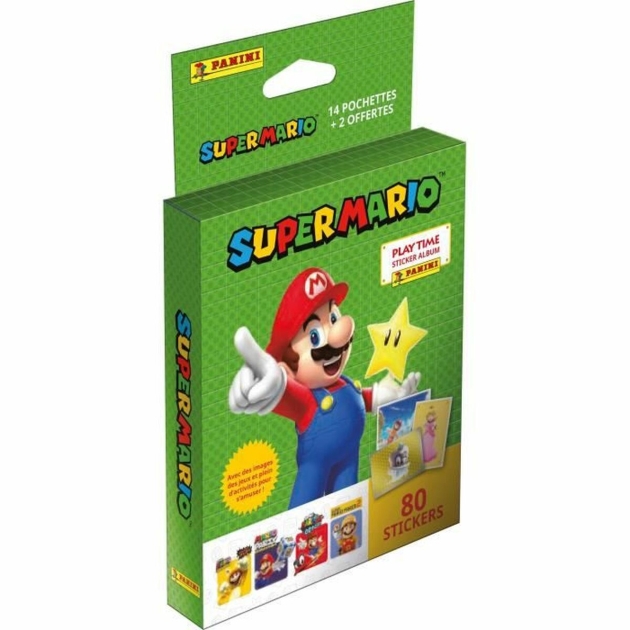 Lipdukų pakuotė Panini 14+2 80 vnt. Super Mario Bros™