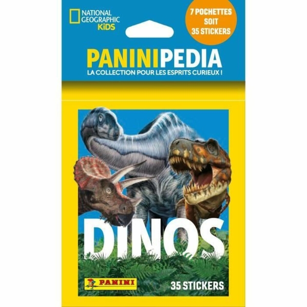 Lipdukų pakuotė Panini National Geographic – Dinos (FR) 7 Vokai