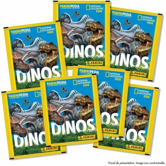 Lipdukų pakuotė Panini National Geographic – Dinos (FR) 7 Vokai