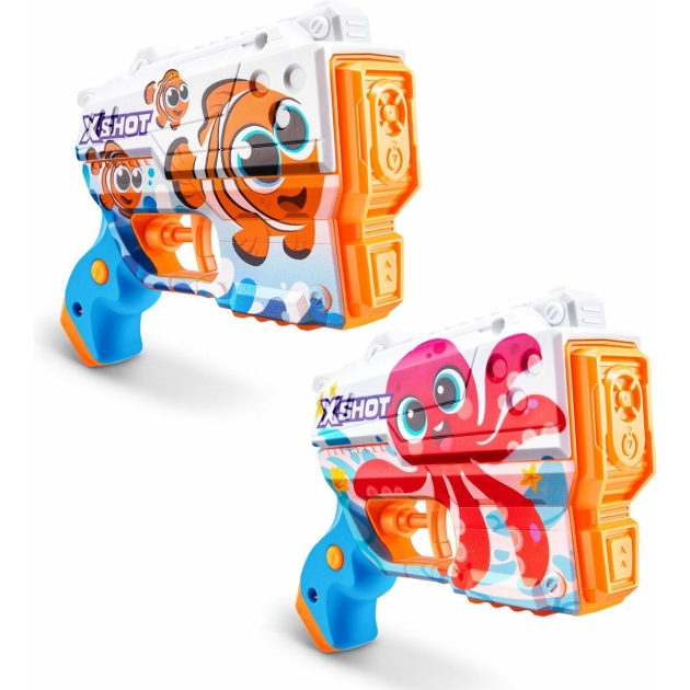 Minkštų strėlyčių 2 šautuvų rinkinys Zuru X-Shot Preschool Blaster  130 ml 15,5 x 37 x 4,8 cm