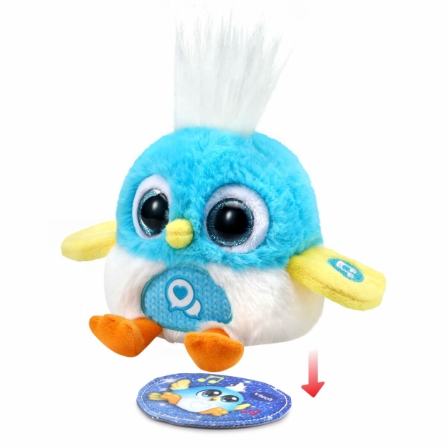 Pliušinis žaislas, leidžiantis garsus Vtech Lolibirds Lolito Mėlyna