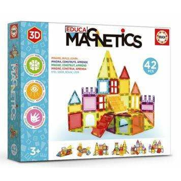 Statybos rinkinys Educa Magnetics Magnetinis 42 Dalys