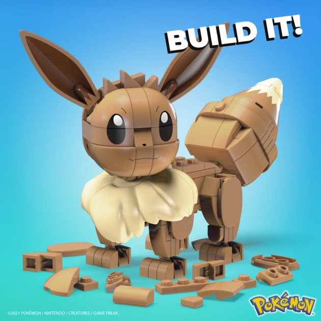 Sujungiama dalis Mega Construx Eevee Medium + 7 metų 215 Dalys