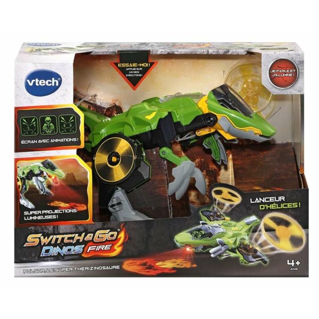 Transformerių mašina Vtech Switch Go Dinos Tericinosaurio 20 x 34 x 19 cm Lėktuvas