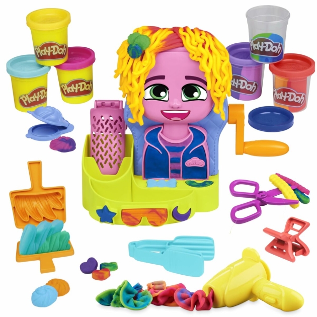 Žaidimas iš plastilino Hasbro Playdoh Priedai 6 stiklainiai Plaukų priežiūra