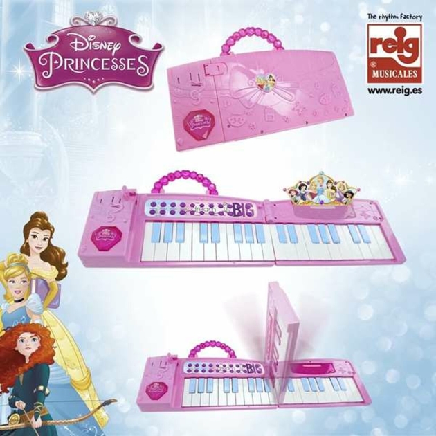 Žaislinis pianinas Disney Princess Elektrinis Sulankstomas Rožinė