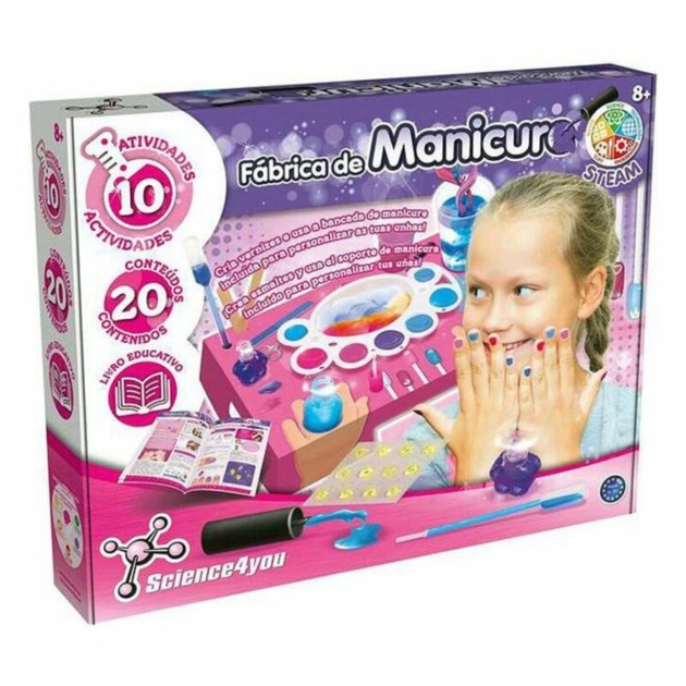 Manikiūro rinkinys Crea tus Esmaltes Science4you 80002646