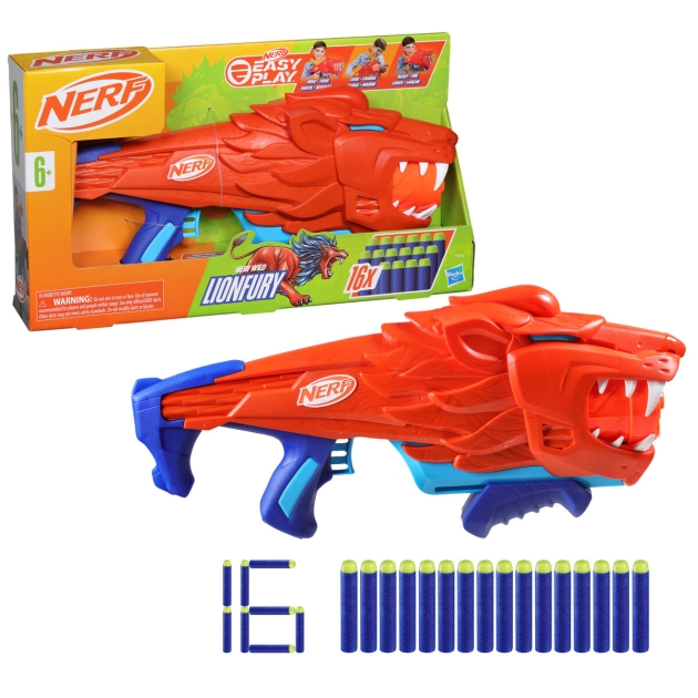 Minkštų strėlyčių šautuvas Hasbro Nerf Lionfury 25 x 45 cm