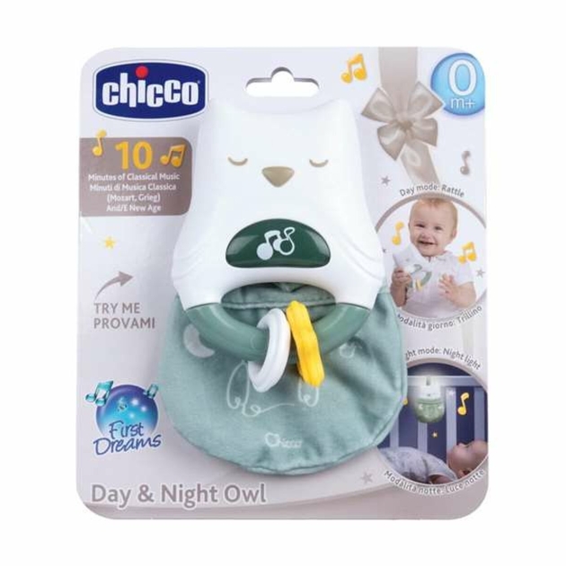 Mizikinis barškutis Chicco 11,5 cm Pelėda