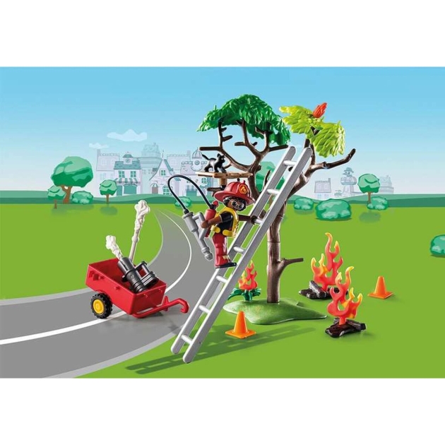 Playset Playmobil 70917 Gaisrininkas Katė 70917 (32 pcs)