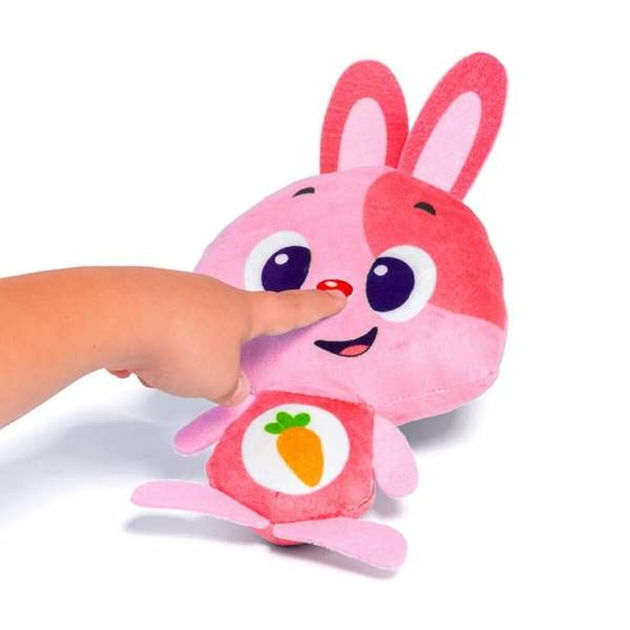 Pliušinis žaislas, leidžiantis garsus Moltó Gusy luz Baby Bunny Rožinė 7,5 cm