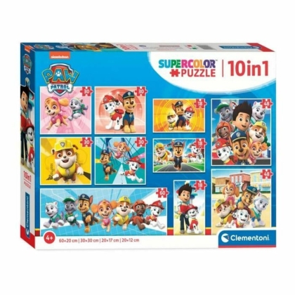 10 galvosūkių rinkinys The Paw Patrol Clementoni Supercolor 330 Dalys