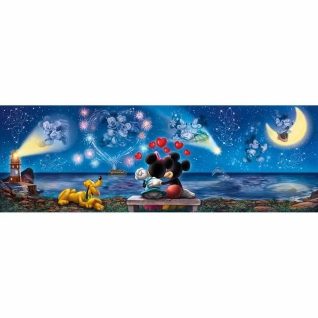 Dėlionė Clementoni Panorama Mickey Minnie 39449.4 1000 Dalys