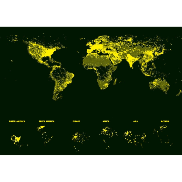 Dėlionė Educa World Map Neon 16760.0 1000 Dalys