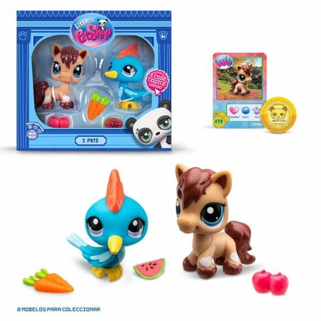 Figūrų rinkinys Bandai Littlest Pet Shop 2 Dalys Naminiai gyvūnai