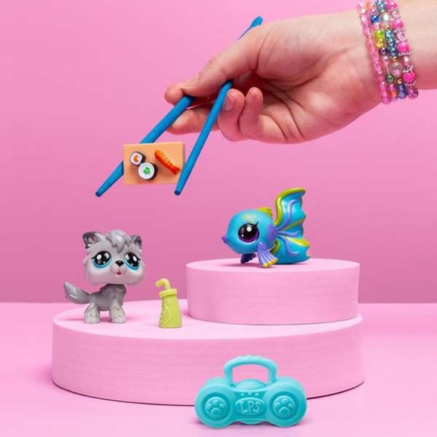 Figūrų rinkinys Bandai Littlest Pet Shop 2 Dalys Naminiai gyvūnai