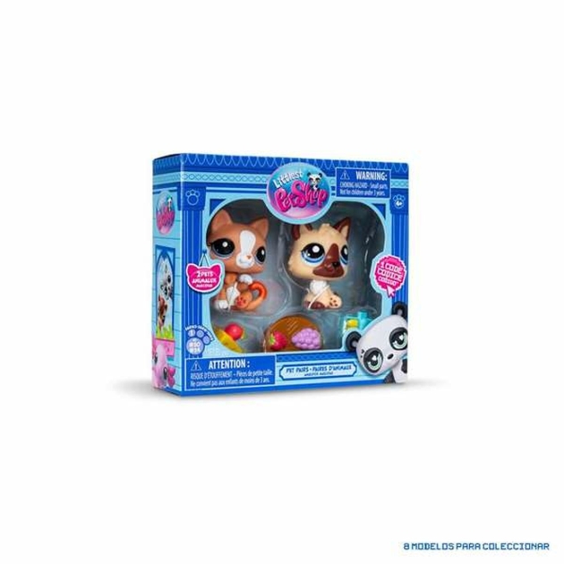 Figūrų rinkinys Bandai Littlest Pet Shop 2 Dalys Naminiai gyvūnai