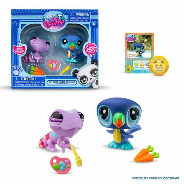 Figūrų rinkinys Bandai Littlest Pet Shop 2 Dalys Naminiai gyvūnai