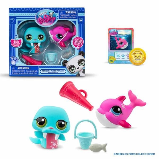 Figūrų rinkinys Bandai Littlest Pet Shop 2 Dalys Naminiai gyvūnai