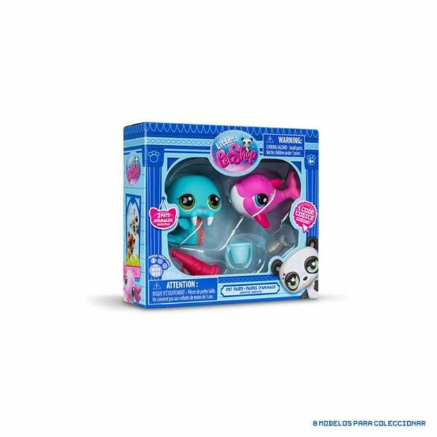 Figūrų rinkinys Bandai Littlest Pet Shop 2 Dalys Naminiai gyvūnai