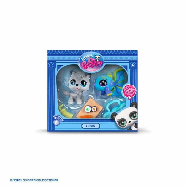 Figūrų rinkinys Bandai Littlest Pet Shop 2 Dalys Naminiai gyvūnai