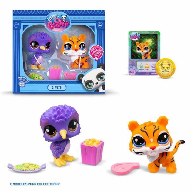 Figūrų rinkinys Bandai Littlest Pet Shop 2 Dalys Naminiai gyvūnai