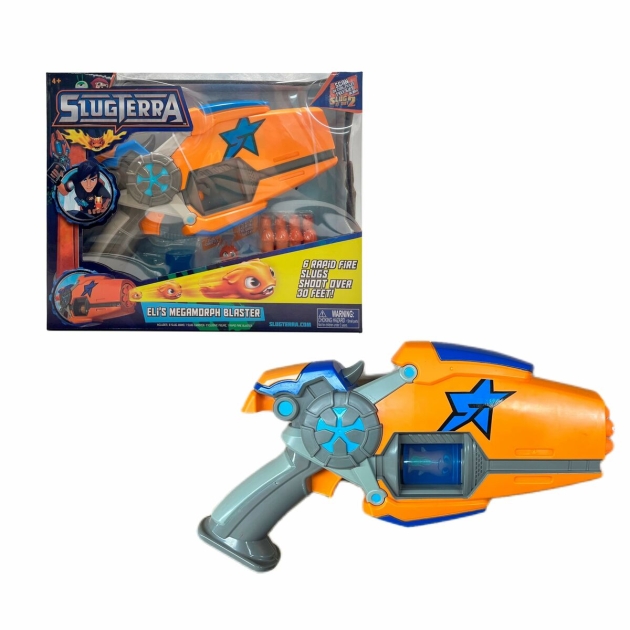 Minkštų strėlyčių šautuvas Bizak Slugterra Eli’S Megamorph Blaster Oranžinė