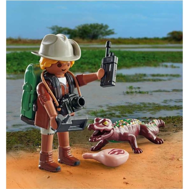 Playset Playmobil Special Plus: Researcher with Alligator 71168 9 Dalys