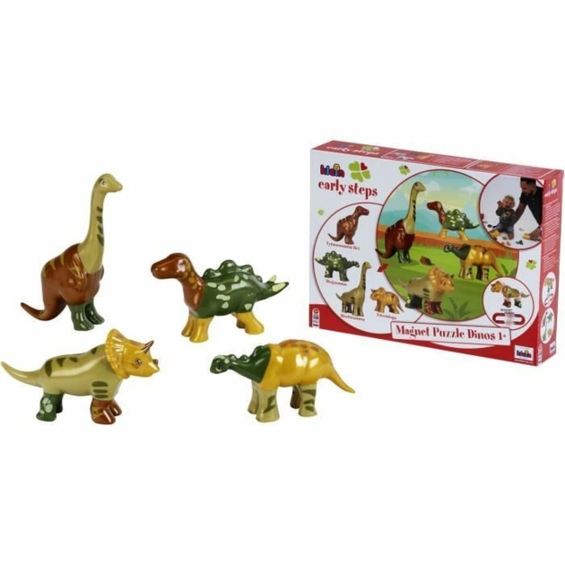 Statybos rinkinys Klein Magnet Dino Puzzle Spalvotas