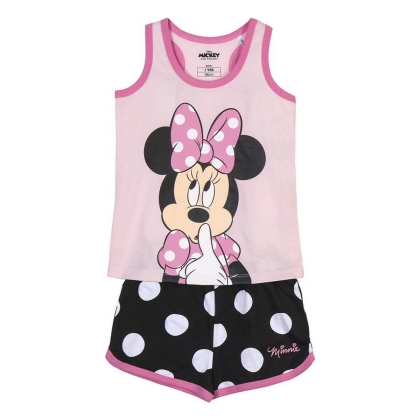 Vasarišką pižamą Minnie Mouse Juoda Rožinė