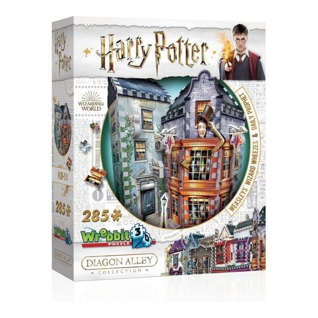 3D Puzlė Harry Potter Weasley`s Wizard Wheezes Daily Prophet Wrebbit DIAGON 4 (285 pcs)