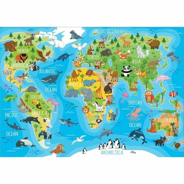 Dėlionė Educa Animals Map (150 pcs)