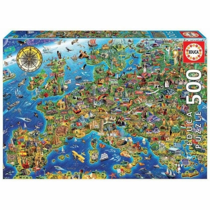 Dėlionė Educa Europe Map (1 vnt.) (500 pcs)