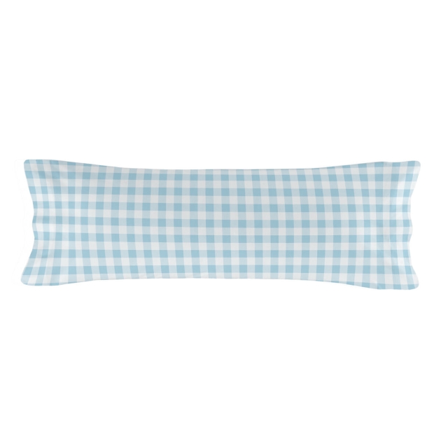 Dygsniuota patalynė su užtrauktuku HappyFriday Basic Mėlyna 105 x 200 cm Gingham