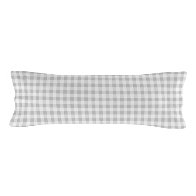 Dygsniuota patalynė su užtrauktuku HappyFriday Basic Pilka 105 x 200 cm Gingham