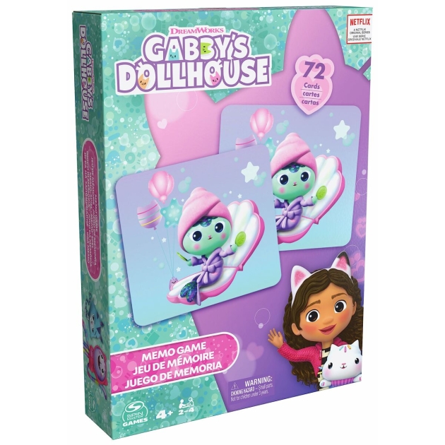 Edukacinis žaidimas Spin Master Memory Cabbys Dollhouse 72 Dalys