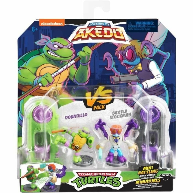 Figūrėlės Teenage Mutant Ninja Turtles Legends of Akedo: Donatello vs Baxter Stockman