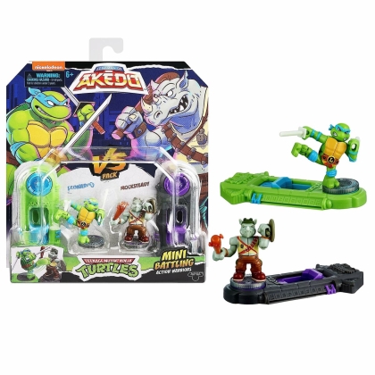 Figūrėlės Teenage Mutant Ninja Turtles Legends of Akedo: Leonardo vs Rocksteady