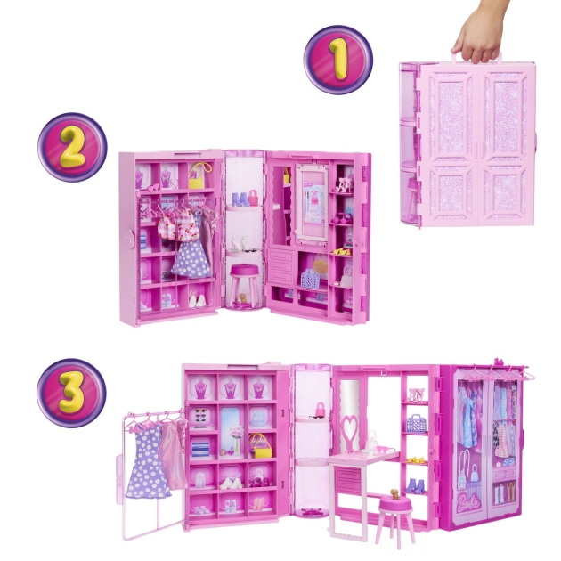 Lėlė Barbie Spintelė